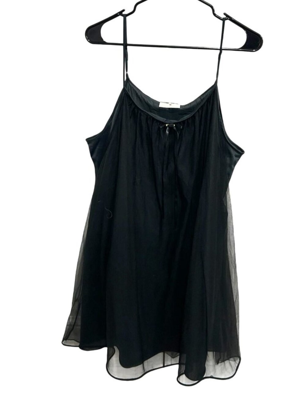 Avenue Body 18/20 Black Sheer Sleeveless Babydoll Chemise Noir Aesthetic Gothic